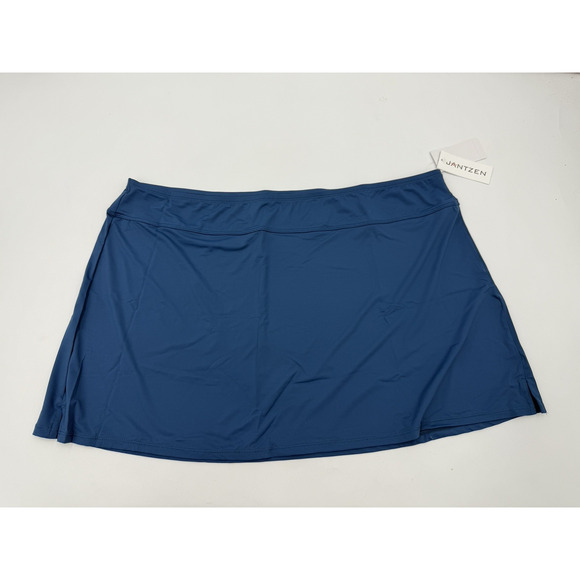 Jantzen Swim Skirt Women's Size 16 Rockin Moroccan Blue New Side Split Cover Up - Picture 1 of 5